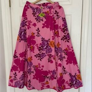 Oilily Boho Floral Maxi Wrap Skirt